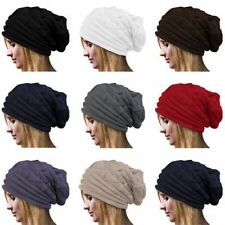2017 Femme Hiver Crochet Chapeaux Tricot Calotte Bonnet Chaud Ski Souple Mode