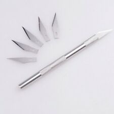 ☆ SCALPEL CUTTER DE PRÉCISION En ACIER  Résistant et/ou 5 Lames de Rechange ☆