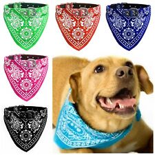 Hundehalsband Hunde Halsband PU Leder Hund Hals-Tuch Paisley Muster verstellbar