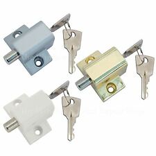 Sliding Patio Door Lock Security Dead Bolt Push Key Locking UPVC Metal Windows