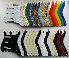 Stratocaster SSS Pickguard 11 hole US spec Strat: various colours 1 3 & 4 ply