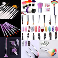 Lot Pinceaux - Manucure Nail Art Ongle Brosse de Gel UV Conseils d'ongle Dessin