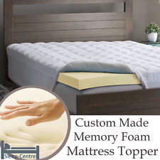 Memory Foam Mattress Topper in All Sizes & Depths Hypoallergenic Orthopaedic