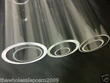 Acrylique Transparent Tuyau 100mm/200mm/300mm Longueurs 30mm To 70mm Extérieur