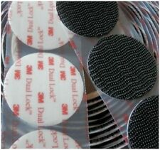 3M DUAL LOCK CIRCLES Pads ~ BLACK 16mm or 22mm Diameter ~ HEAVY DUTY Round Tape