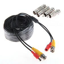 10/20/30M Cable BNC RCA Vidéo Alimentation Extension pr Caméra CCTV Surveillance