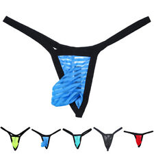 Hommes Transparent G-string Mini Slips Culottes Lingerie Sous-vêtements Culottes