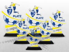 Fussball Pokale ACRYL Color mit DEINEM individuellen Text & Logo! Günstig kaufen