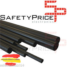 Tubo funda termoretractil 2:1 Negro pesca 2-3-4-5-6-8-10-12-15-20mm