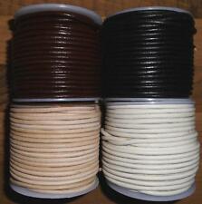 Lederriemen Lederband rund Lederrundschnur 3 mm aus Büffelleder NEU