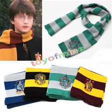 HarryPotter rayures écharpe Gryffondor/Serpentard/Poufsouffle/Serdaigle  Cosplay