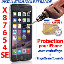 VITRE PROTECTION VERRE TREMPÉ FILM PROTECTEUR ÉCRAN IPHONE 6 7 8 S PLUS X 5 4 SE