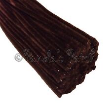 Brown Craft Stems Pipe Cleaners Chenille or Tinsel 12" 30cm Choose Pack Size