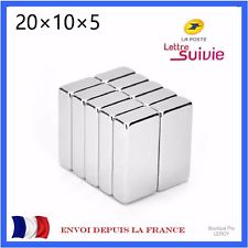 Lot Aimants Puissants De Néodyme 20X10X5mm NdFeB N52 Force 4kg/aimant Magnetique