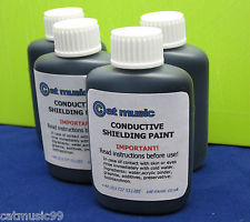 CONDUCTIVE GRAPHITE SHIELD SHIELDING PAINT - REDUCES GUITAR HUM & BUZZ