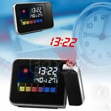 Numérique écran lcd station météo prévisions calendar projecteur réveil ZDEU