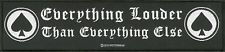 Patch Motorhead : Everything Louder Sous Licence Officielle