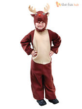 Kids Reindeer Rudolph Costume Nativity Christmas Fancy Dress Toddler Boys Outfit