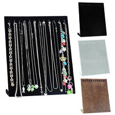 1 Présentoir Plateau Support Collier Bracelet Porte Bijoux Velours 25.3x20.3cm