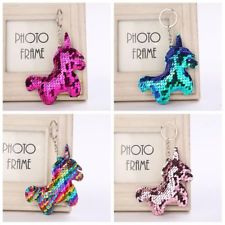 Nouveau Femmes Sequin Licorne Corne Porte-clés Sac À Main Bijoux De Mode 