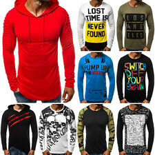 Longsleeve Klassiker Langarm Shirt Basic Sweatshirt Herren OZONEE 7736 MIX