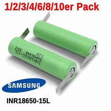 Samsung INR18650-15L Akku Z-Lötfahne Lötfaden 1500mAh | für Bosch IXO ISIO uvm.