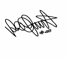 1 stickers valentino rossi ( 7 ), vr46 , autographe, signature