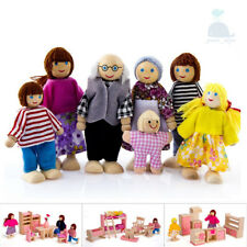 Classic & Latest Wooden Furniture Children Dolls House Family Miniature Sets