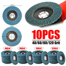 10 Disque à lamelles en Zirconium abrasif support fibre verre Grain 40/60/80/120
