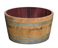Holzfaß halbiert, Miniteich Fässer, Pflanzkübel, halbes Faß, Kübel, Faß, Weinfaß