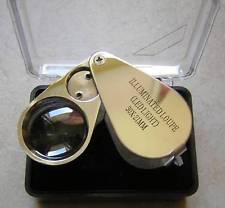 LOUPE AU CHOIX X10 X30 X40 X60 POUR BROCANTE MONNAIE BIJOUX TIMBRE PORT OFFERT