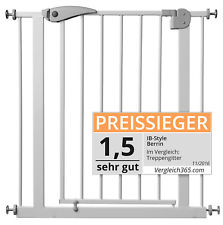 ib style®- BERRIN Treppengitter Treppenschutzgitter Türgitter Absperrgitter Baby