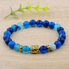 Lava Rock Pierre Naturelle Perles Bouddha Bracelet Homme Femme Handmade Bracelet