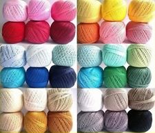 Mercerized Crochet Cotton Ball Yarn 200m 30g Embroidery Tatting Thread  