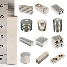 N35 Aimant Cuboïde Ronde Trou Néodyme Puissant Magnet Magnétique Terres Rares