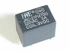 5x Relais HWE JRC-21F(4100) | 3/5/12 VDC | 220VAC 3A ; 30VDC 3A | 5 Stück
