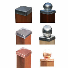 Pfostenkappe Zaunkappe Edelstahl / feuerverzinkt / Kupfer / Kugel oder Pyramide 