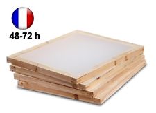 Cadres Ecrans Sérigraphie Bois 50x40cm + Toile de 15 à 165  f/cm au Choix