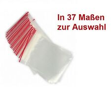 Druckverschlussbeutel Folienbeutel Plastiktüten mit Verschluss in 37 Größen Tüte