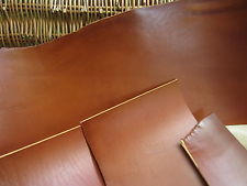 SADDLE TAN FULL GRAIN LEATHER COWHIDE PIECES 3.6mm thick VARIOUS SIZE, craft