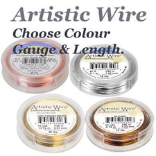 Beadalon Artistic Wire Jewellery Craft Choose Colour & Gauge, Silver, Copper....