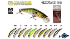 Leurre poisson nageur Gravity XS 55S KOSADAKA 63mm 6,9gr pêche perche truite 