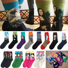 Unisex Winter Warm Socks Retro Women Men Famous Art Painting Funny Novelty Socks