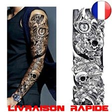 Temporaire Tatouage Manches Complet Bras Étanche Cool Homme Femme Transférable