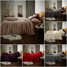 Teddy Fleece Luxury Duvet Covers Cosy Warm Soft Bedding Sets / Fitted Sheets LW