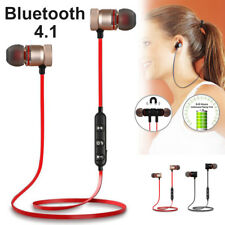 Bluetooth 4.1 Stereo Earphone Headset Wireless Magnetic In-Ear Earbuds Headphone
