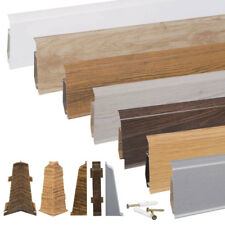 Sockelleiste PVC Fussleiste mit Kabelkanal 70mm x 20,7mm Kunststoff Bodenleiste