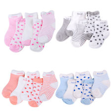 5Pairs Bébé Garçon Fille Coton Chaussettes Toddler Enfants Doux Chaussette