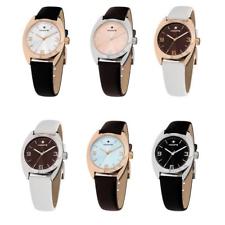 Orologio Donna HOOPS LUXURY LIBERTY Vintage Vera Pelle Nero Bianco Marrone NEW