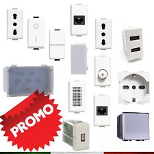 PRESE INTERRUTTORI SHUKO PULSANTI TV DIMMER SERIE BTICINO MATIX COMPATIBILE 